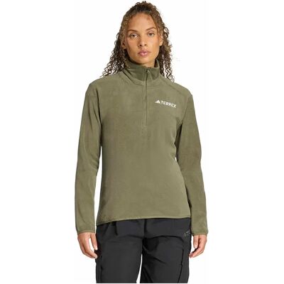 Adidas Forro Polar Con Media Cremallera Multi Essentials Olive Strata L Adidas Forro Polar Con Media Cremallera Multi Essentials Olive Strata L