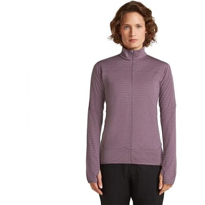 Icebreaker Forro Polar Con Cremallera 300 Real Descender Grey Plum L Icebreaker Forro Polar Con Cremallera 300 Real Descender Grey Plum L