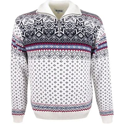 Kama Jersey Con Media Cremallera Merino 471 White S Kama Jersey Con Media Cremallera Merino 471 White S