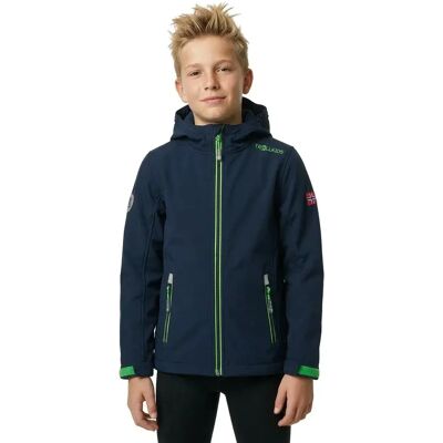 Trollkids Chaqueta Softshell Trollfjord Navy / Light Green 104 cm Trollkids Chaqueta Softshell Trollfjord Navy / Light Green 104 cm