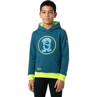 Trollkids Sudadera Con Capucha Troll Petrol / Lime 110 cm Trollkids Sudadera Con Capucha Troll Petrol / Lime 110 cm