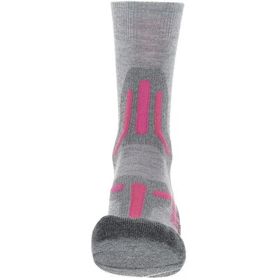 Uyn Calcetines Trekking 2in Merino Mid Light Grey / Pink EU 37-38 Uyn Calcetines Trekking 2in Merino Mid Light Grey / Pink EU 37-38