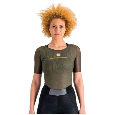 Camiseta interior Sportful Pro manga corta verde oliva mujer - M Camiseta interior Sportful Pro manga corta verde oliva mujer - M