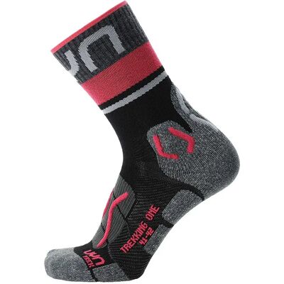 Uyn Calcetines Largos Trekking One Merino Black / Pink EU 35-36 Uyn Calcetines Largos Trekking One Merino Black / Pink EU 35-36