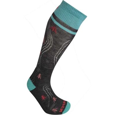 Lorpen Calcetines Largos S2mwc 2 Pares Charcoal / Turquoise EU 34-37 Lorpen Calcetines Largos S2mwc 2 Pares Charcoal / Turquoise EU 34-37