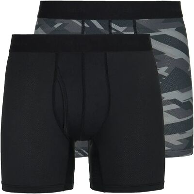 Kilpi Boxers Nett 2 Unidades Black / Grey S Kilpi Boxers Nett 2 Unidades Black / Grey S