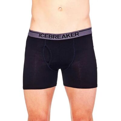 Icebreaker Boxers Anatomica Fly Black S Icebreaker Boxers Anatomica Fly Black S