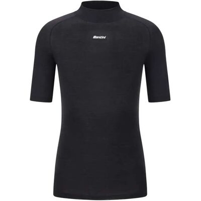 Santini Camiseta Interior De Manga Corta Lana Black M Santini Camiseta Interior De Manga Corta Lana Black M