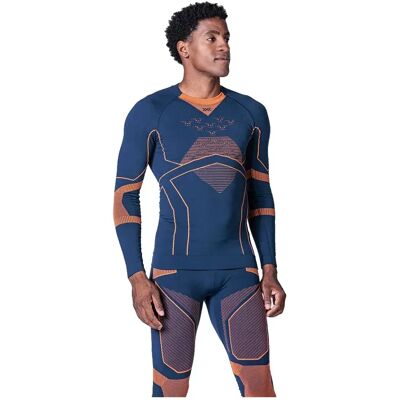 X-bionic Camiseta Interior De Manga Larga Energy Accumulator Light Marine / Orange L X-bionic Camiseta Interior De Manga Larga Energy Accumulator Light Marine / Orange L