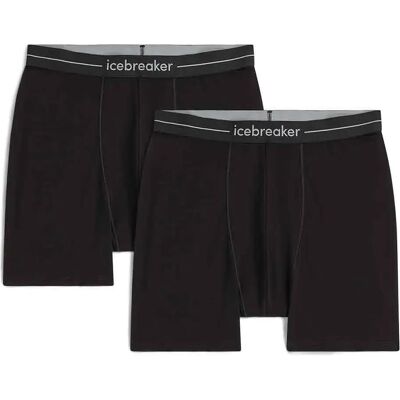 Icebreaker Boxers Merino 150 Anatomica 2 Unidades Black L Icebreaker Boxers Merino 150 Anatomica 2 Unidades Black L