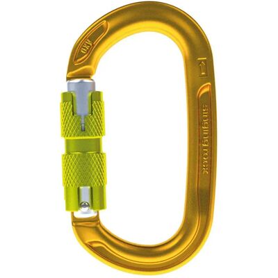 Singing Rock Oxy Twist Lock Oval Mosquetón - Equipo de escalada seguro Singing Rock Oxy Twist Lock Oval Mosquetón - Equipo de escalada seguro