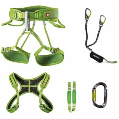 Ocún - Twist Chest Set - Gris - XS-M - Via Ferrata Set Ocún - Twist Chest Set - Gris - XS-M - Via Ferrata Set