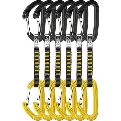 Grivel Cinta Express Alpine Plume Evo 6 Unidades Black / Silver 16 cm Grivel Cinta Express Alpine Plume Evo 6 Unidades Black / Silver 16 cm