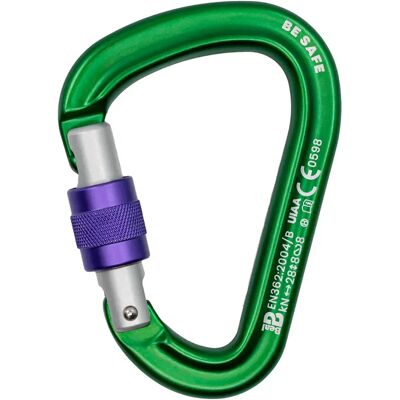 Beal Mosquetón Be Safe Matt Green One Size Beal Mosquetón Be Safe Matt Green One Size