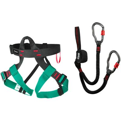 Fixe Climbing Gear Set De Vía Ferrata Flamenc + Linus Black / Green One Size Fixe Climbing Gear Set De Vía Ferrata Flamenc + Linus Black / Green One Size