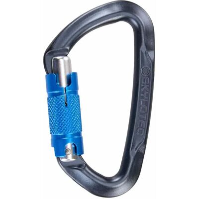 Skylotec Mosquetón Lime Wire Gate Twist Lock Anthracite / Blue One Size Skylotec Mosquetón Lime Wire Gate Twist Lock Anthracite / Blue One Size
