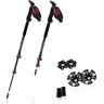 Guidetti B Light V2 Carbon/aluminium Pam Woman Poles Negro 58-125 cm