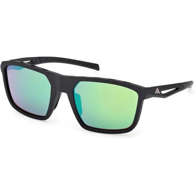 Adidas Gafas De Sol Sp0111 Matte Black / Green Mirror One Size Adidas Gafas De Sol Sp0111 Matte Black / Green Mirror One Size