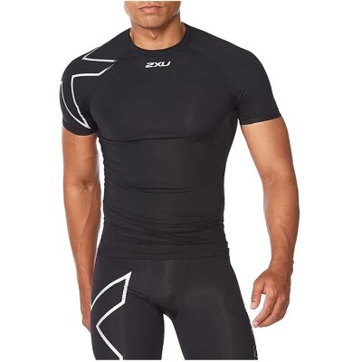 2xu Camiseta De Manga Corta Core Compression Black / Silver S 2xu Camiseta De Manga Corta Core Compression Black / Silver S