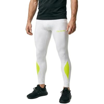 Givova Pantalones Running White / Fluor Yellow 2XL Givova Pantalones Running White / Fluor Yellow 2XL