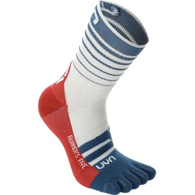 Uyn Calcetines Runner´s Five White / Blue Poseidon / Red EU 39-41 Uyn Calcetines Runner´s Five White / Blue Poseidon / Red EU 39-41
