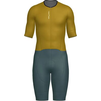 Santini Traje De Triatlón De Manga Corta Leaf Ocher 2XL Santini Traje De Triatlón De Manga Corta Leaf Ocher 2XL