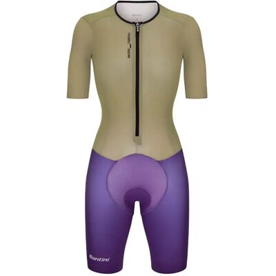 Santini Traje De Triatlón De Manga Corta Viper Ocher S Santini Traje De Triatlón De Manga Corta Viper Ocher S