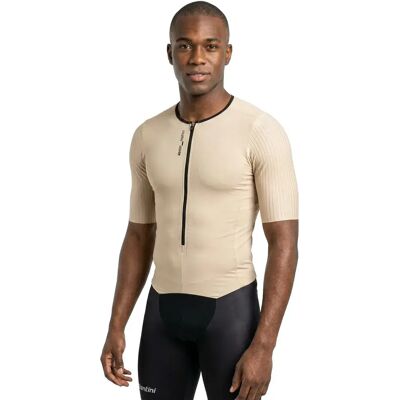 Santini Traje De Triatlón De Manga Corta Viper Cappuccino M Santini Traje De Triatlón De Manga Corta Viper Cappuccino M