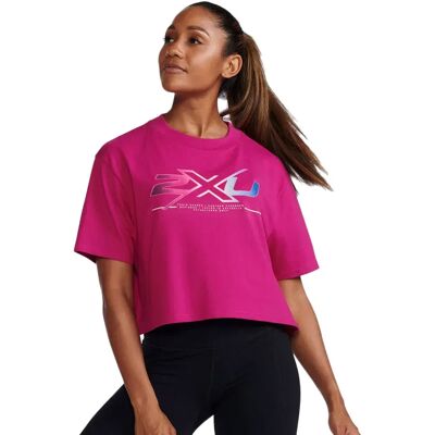 2xu Camiseta De Manga Corta Form Crop Festival / Festival Ombre S 2xu Camiseta De Manga Corta Form Crop Festival / Festival Ombre S
