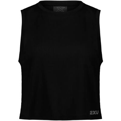 2xu Camiseta Sin Mangas Aero Mesh Crop Black / Silver XS 2xu Camiseta Sin Mangas Aero Mesh Crop Black / Silver XS