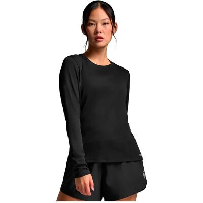 2xu Camiseta De Manga Larga Aero Mesh Black / Silver M 2xu Camiseta De Manga Larga Aero Mesh Black / Silver M