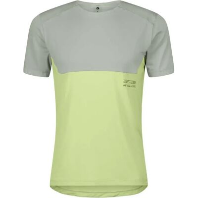 Scott Camiseta De Manga Corta Endurance Tech Spray Grey / Acid Yell M Scott Camiseta De Manga Corta Endurance Tech Spray Grey / Acid Yell M