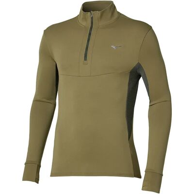 Mizuno Sudadera Con Media Cremallera Active Warmalite Martini Olive 2XL Mizuno Sudadera Con Media Cremallera Active Warmalite Martini Olive 2XL
