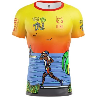 Otso Camiseta De Manga Corta Time To Tri Run Multicolour L Otso Camiseta De Manga Corta Time To Tri Run Multicolour L