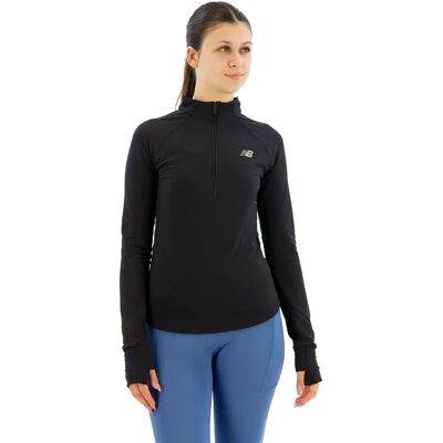 Sudadera de tenis para mujeres New Balance Harmony Half Zip - Negro Sudadera de tenis para mujeres New Balance Harmony Half Zip - Negro