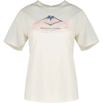 Asics Camiseta De Manga Corta Fujitrail Logo Cream XL Asics Camiseta De Manga Corta Fujitrail Logo Cream XL