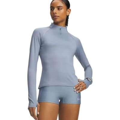 Under Armour Sudadera Con Media Cremallera Velociti Blue / Reflective XS Under Armour Sudadera Con Media Cremallera Velociti Blue / Reflective XS
