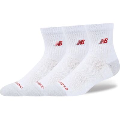 New Balance Calcetines Active Premium Qtr 3 Pares White EU 47-48 New Balance Calcetines Active Premium Qtr 3 Pares White EU 47-48