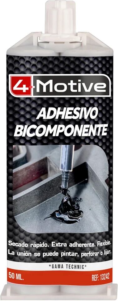 Adhesivo bicomponente para reparación de plásticos. 50 ml.   4-Motive.