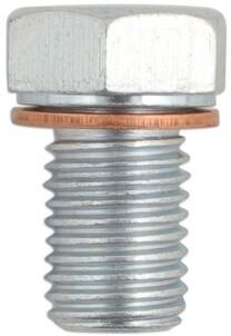 Tornillo de cárter nº20 con arandela de cobre m12 x 1.50 Tornillo de cárter nº20 con arandela de cobre m12 x 1.50