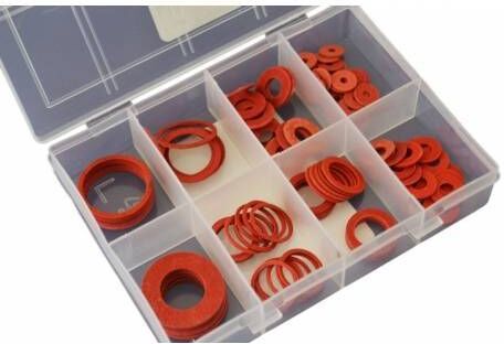 Juego de 110 arandelas de fibra Juego de 110 arandelas de fibra