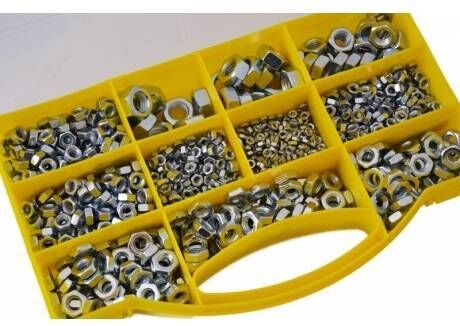 Juego de 1000 tuercas hexagonales Juego de 1000 tuercas hexagonales