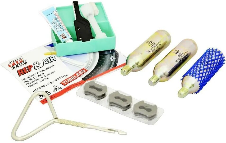 REMA TIP TOP Kit reparapinchazos de moto. 13 piezas