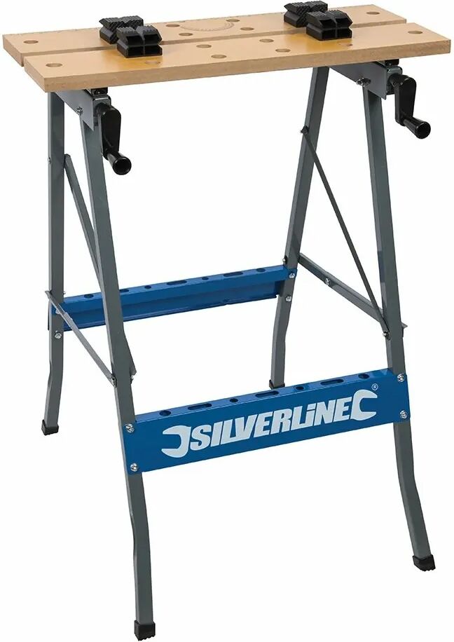 Silverline Banco de trabajo plegable. 100 Kg