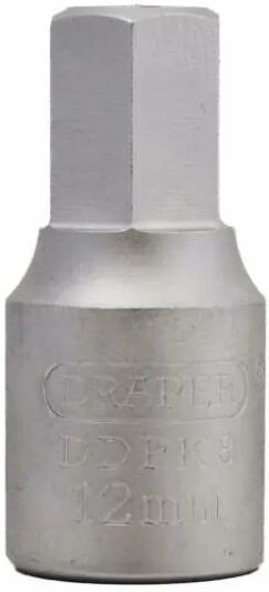 Draper Llave vaso para carter 3/8" hexagonal 12 mm.