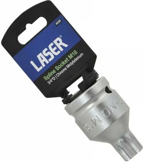 LASER Llave vaso con punta XZN M18. 3/4"