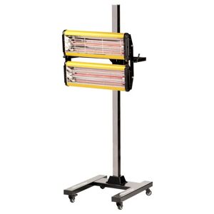 Neilsen Lámparas infrarrojas para secado de pintura con soporte regulable de 1.9 M. 2200W