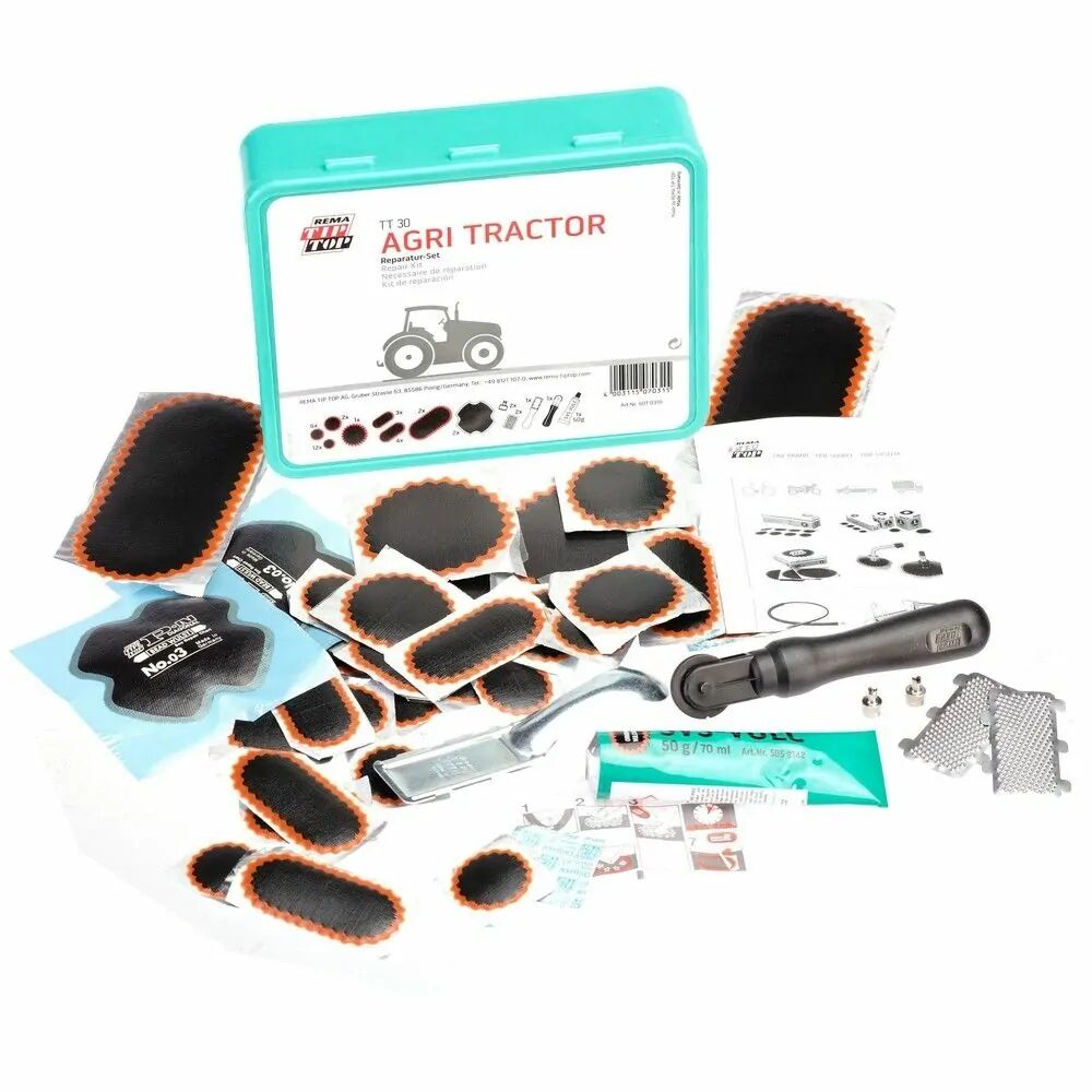 REMA TIP TOP Kit de reparación de pinchazos para tractor Rema TT 30