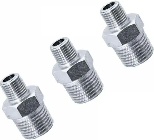 Draper Pack de 3 reductores de 1/2" macho a 1/4" macho BSP