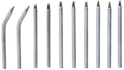 10 puntas finas para soldador de estaño 40w ø 3.8 m. 10 puntas finas para soldador de estaño 40w ø 3.8 m.